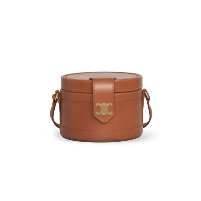 CELINE SHOULDER BAG TAMBOUR SMOOTH COWHIDE 195193DAE.04LU (17*17*12cm)